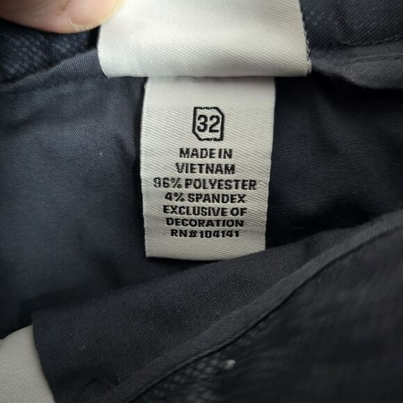 Slazenger Mens Golf Shorts Performance‎ Stretch Houndstooth Print Size 32 Gray - Picture 2 of 11